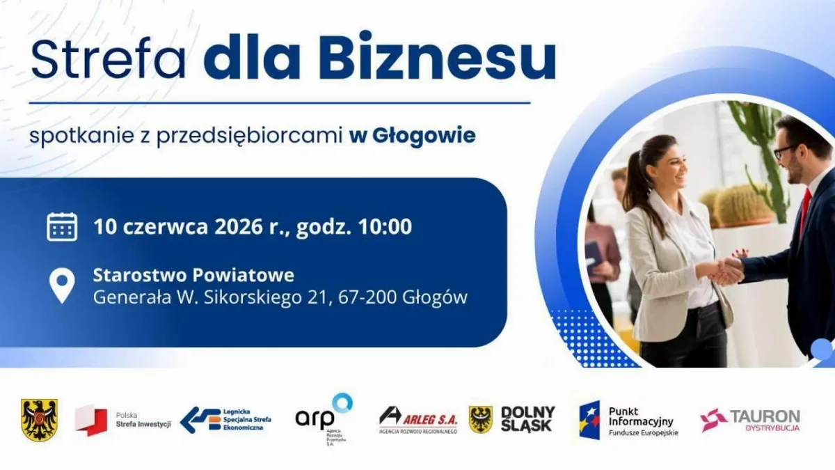 Spotkanie dla przedsiębiorców w Głogowie – Strefa dla Biznesu