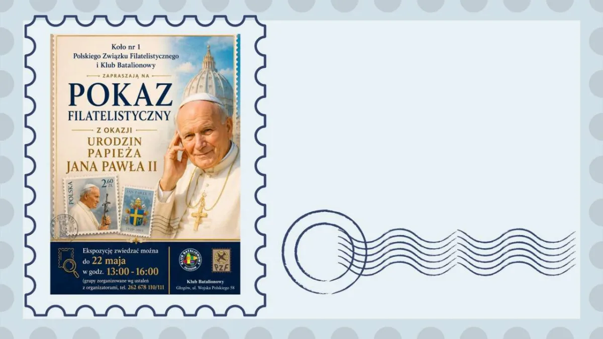 Wystawa filatelistyczna z okazji urodzin Jana Pawła II