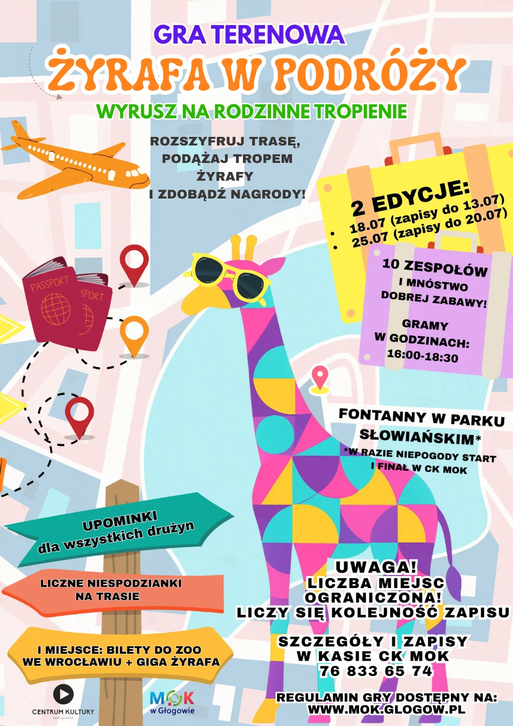 Rodzinne Tropienie: Żyrafa w Podróży - Drużynowa Gra Terenowa