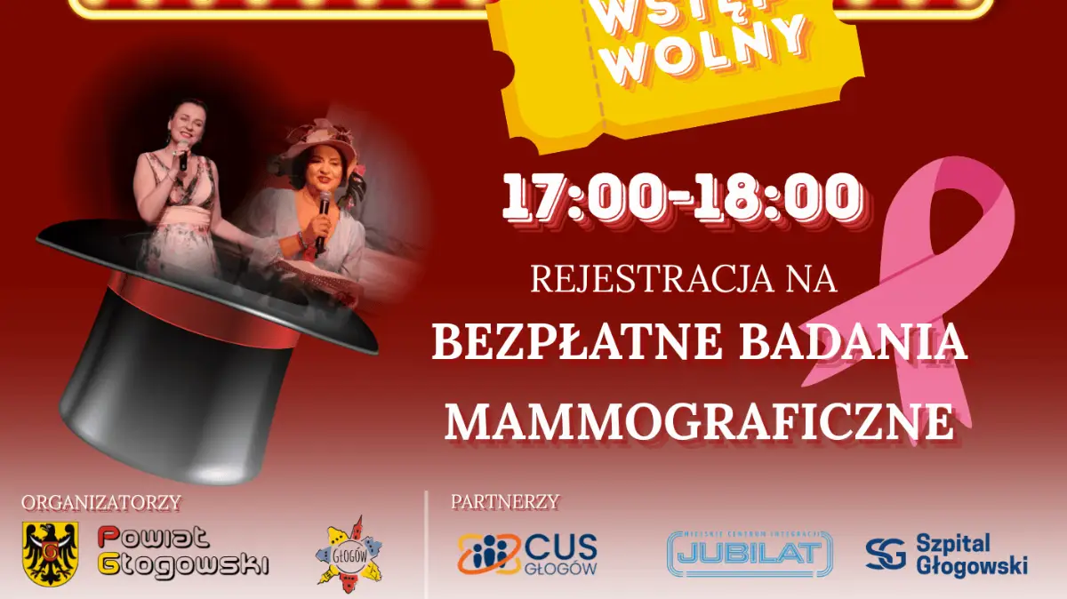 Koncert „Piosenki z kapelusza” oraz zapisy na badania mammograficzne
