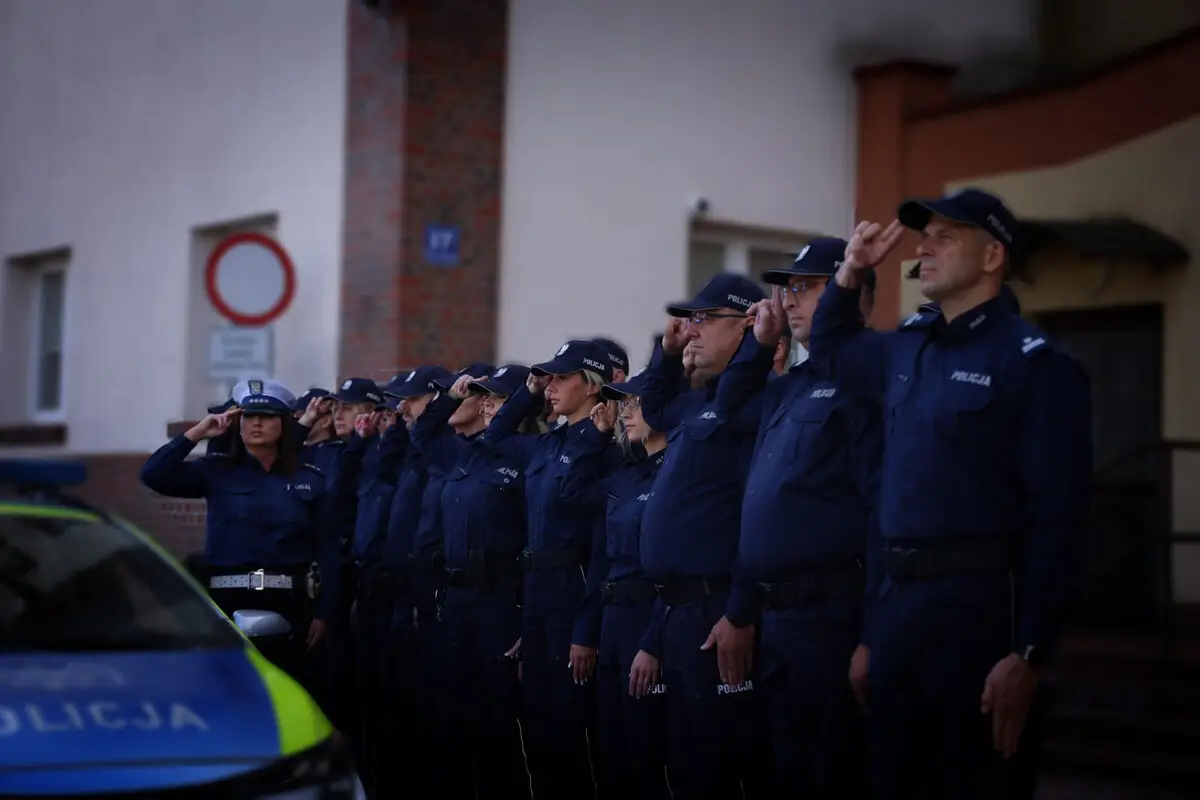 Uroczystości pogrzebowe podkomisarza Natana Sieronia w Głogowie