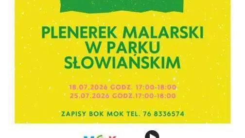 Plenery malarskie w Parku Słowiańskim – trwają zapisy
