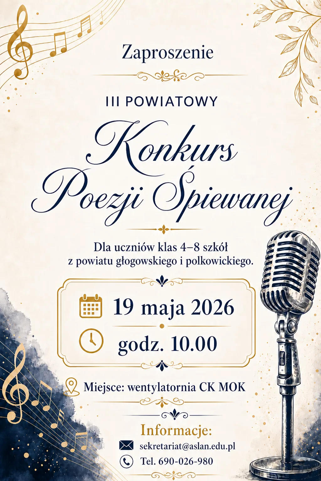 III Powiatowy Konkurs Poezji Śpiewanej w Głogowie