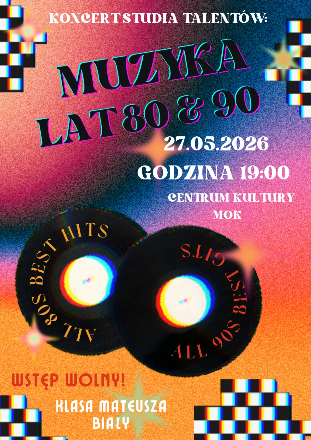 Koncert Studia Talentów: Lata 80-te i 90-te - klasa Mateusza Białego