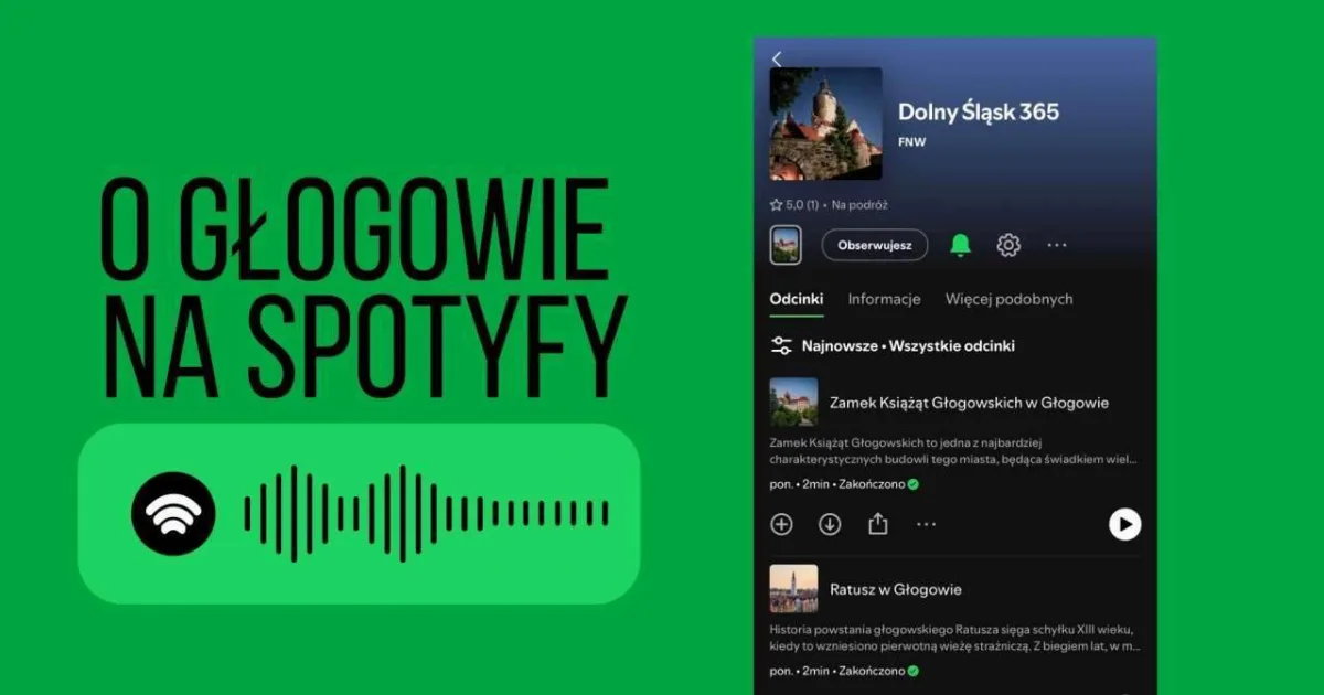 Pierwsze odcinki o Głogowie dostępne na SPOTIFY