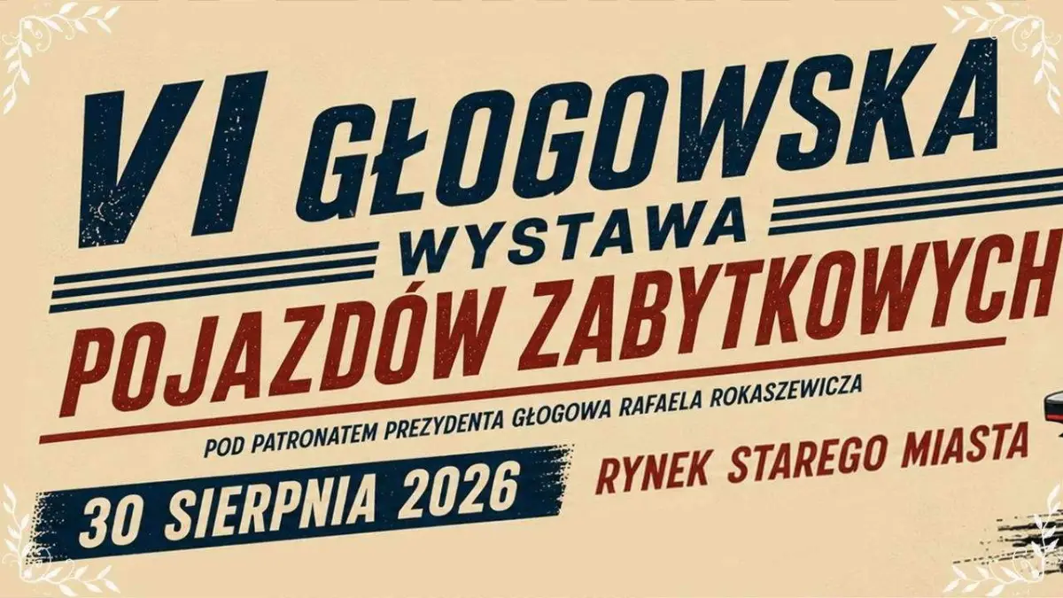 Wystawa pojazdów zabytkowych na głogowskim rynku