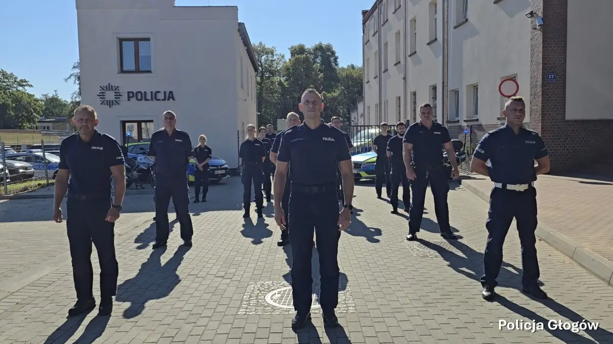 Głogowscy policjanci wspierają akcję na rzecz zdrowia Zuzi