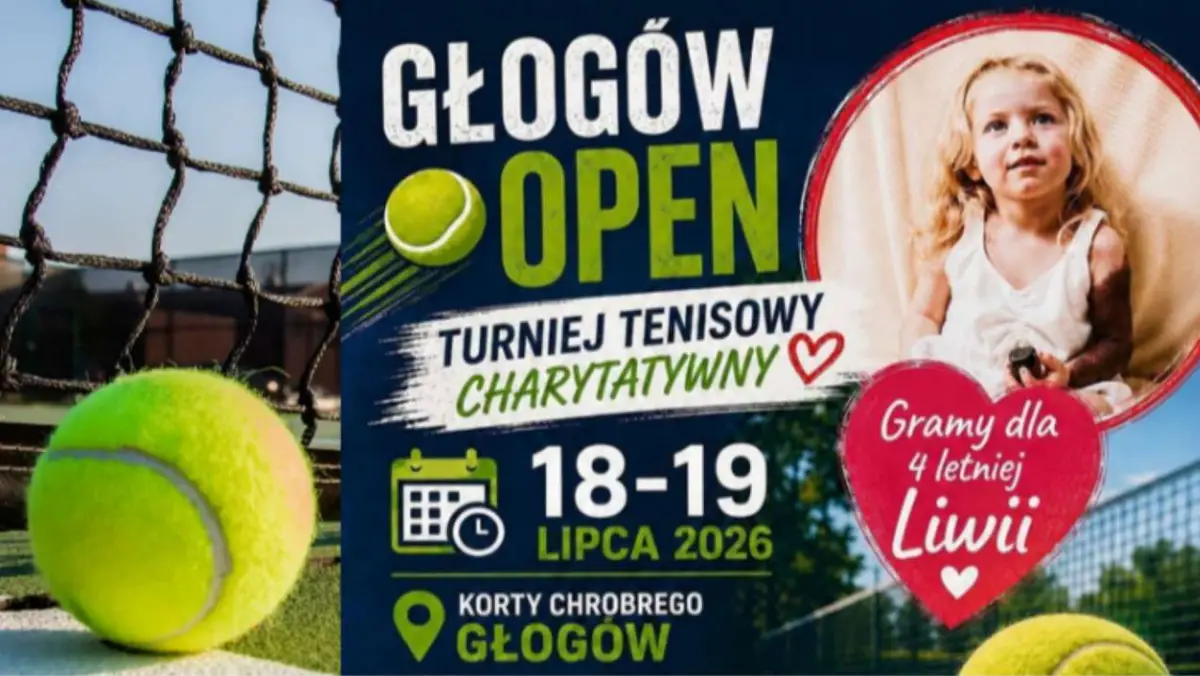 Charytatywny turniej tenisowy w Głogowie