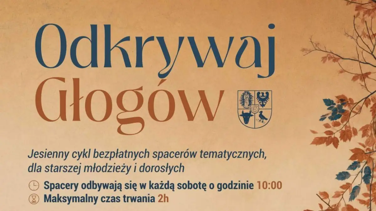 Rozpoczęcie jesiennych spacerów po Głogowie w październiku